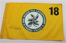 Billy Casper & ChiChi Rodriguez Signed 2005 Senior PGA at Laurel Valley Screen Flags JSA ALOA