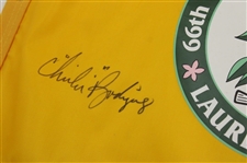 Billy Casper & ChiChi Rodriguez Signed 2005 Senior PGA at Laurel Valley Screen Flags JSA ALOA