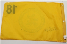Billy Casper & ChiChi Rodriguez Signed 2005 Senior PGA at Laurel Valley Screen Flags JSA ALOA