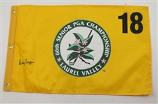 Billy Casper & ChiChi Rodriguez Signed 2005 Senior PGA at Laurel Valley Screen Flags JSA ALOA