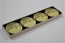 Circa Golf in the Early 1900's Themed Barlow Drink Coaster Set Of (4) in The Original Box