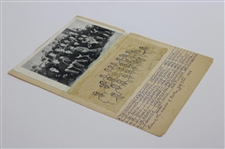 Photo Page with Key Identifying Some of the Founding Members of Nottham Golf Club in 1888