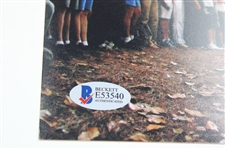 Bubba Watson Signed 2012 Masters 'Pine Needles Save' 8x10 Photo BAS #E53540