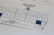 Craig Stadler Signed Two (2) 1992 PGA Championship at Bellerive Official Scorecards