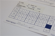 Craig Stadler Signed Two (2) 1992 PGA Championship at Bellerive Official Scorecards