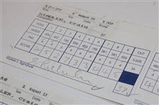 Craig Stadler Signed Two (2) 1992 PGA Championship at Bellerive Official Scorecards