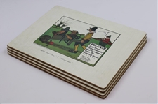 Set of (4) Charles Crombie Rules Placemats in Original Box - Made by Lady Clare