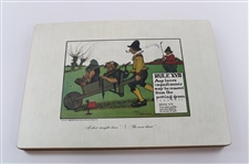 Set of (4) Charles Crombie Rules Placemats in Original Box - Made by Lady Clare