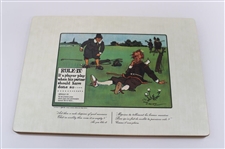 Set of (4) Charles Crombie Rules Placemats in Original Box - Made by Lady Clare