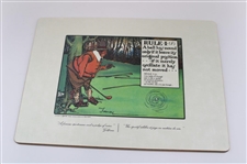 Set of (4) Charles Crombie Rules Placemats in Original Box - Made by Lady Clare