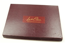 Set of (4) Charles Crombie Rules Placemats in Original Box - Made by Lady Clare