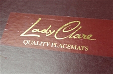 Set of (4) Charles Crombie Rules Placemats in Original Box - Made by Lady Clare