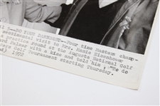 1972 Arnold Palmer 'Do Your Darndest' AP Wirephoto - April 5th