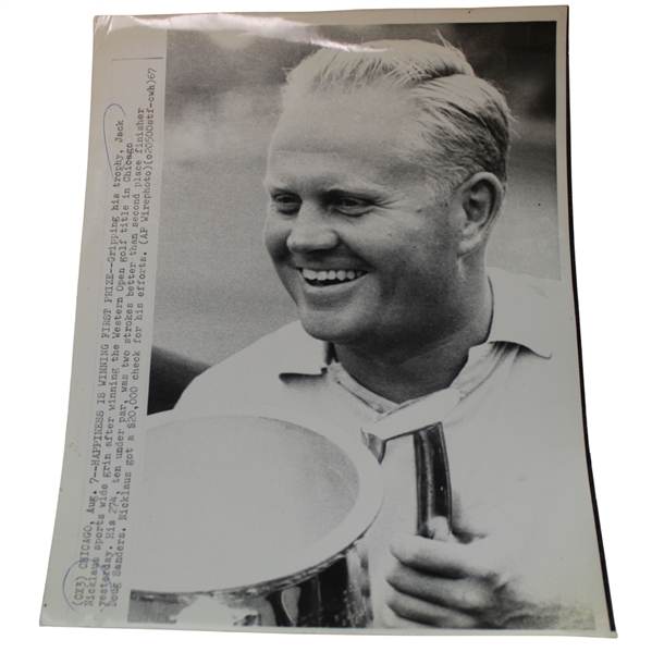 1968 The Winner Jack Nicklaus AP Wirephoto - August 4th