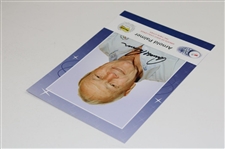 Arnold Palmer Signed Greats Of Golf Challenge Info Card JSA ALOA