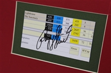 Payne Stewart Signed Scorecard with Photo - Matted JSA ALOA