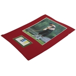 Payne Stewart Signed Scorecard with Photo - Matted JSA ALOA