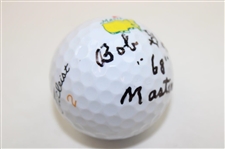 Bob Goalby Signed Titleist Masters Logo 2 Golf Ball w/'68' Masters' PSA/DNA #AK87722