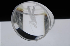 Chi Chi Rodriguez's Personal Silhouette Glass Paper Weight