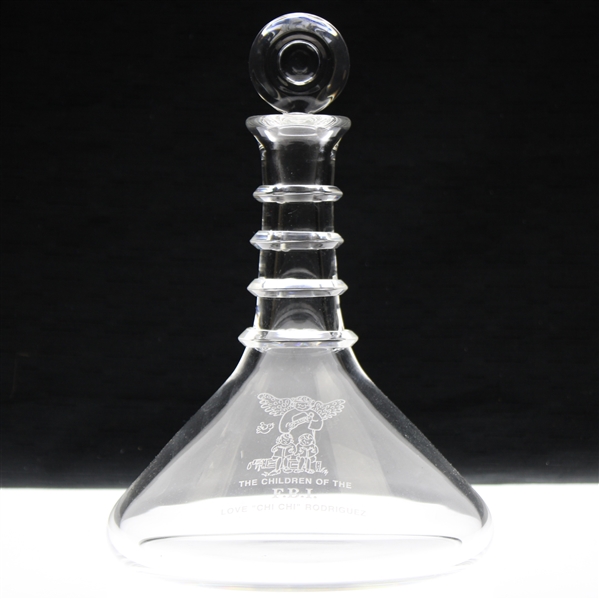Chi Chi Rodriguezs Children Of The FBI Love Chi Chi Glass Decanter