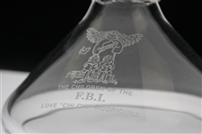 Chi Chi Rodriguez's Children Of The FBI Love Chi Chi Glass Decanter
