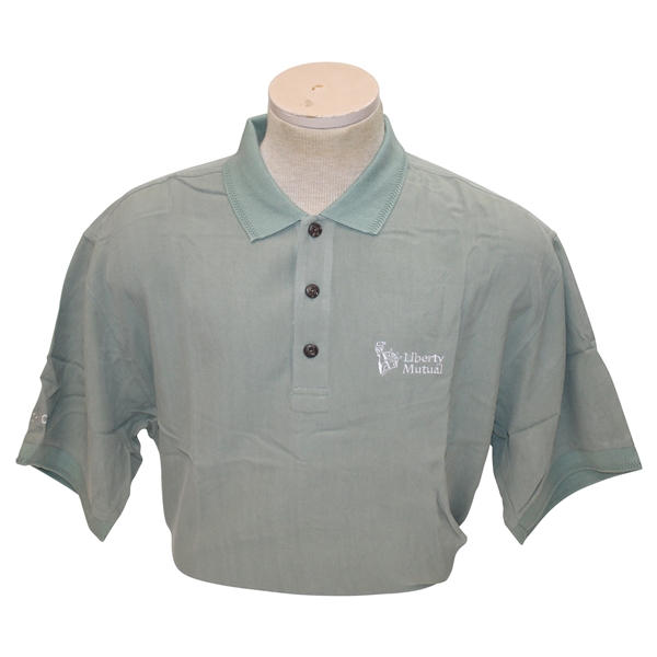 Chi Chi Rodriguezs Personal Eagle Dry Goods Co. Signature Series Light Green Polo w/Sponsor - M