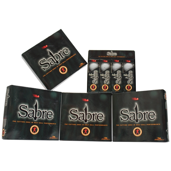 Chi Chi Rodriguezs Personal Four (4) Dozen Sabre Golf Balls in Original Boxes - Unused