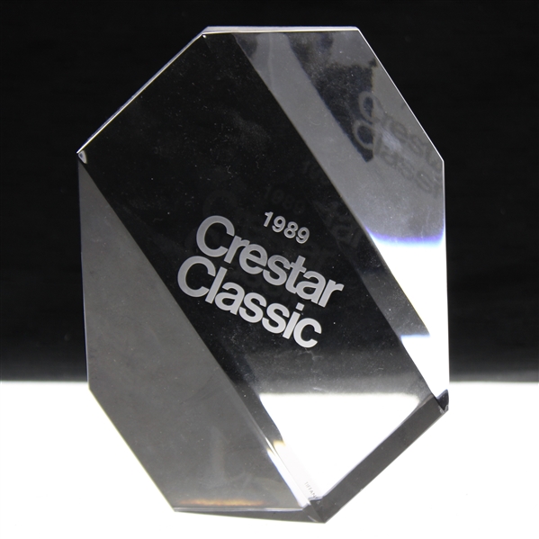 Chi Chi Rodriguezs 1989 Crestar Classic Glass Trophy