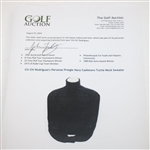 Chi Chi Rodriguez's Personal Pringle Navy Cashmere Turtle Neck Sweater