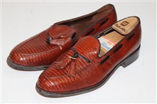 Chi Chi Rodriguez's Personal TPC Prestancia Brown Footjoy Golf Shoes w/Red Shoe Bags