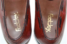 Chi Chi Rodriguez's Personal TPC Prestancia Brown Footjoy Golf Shoes w/Red Shoe Bags