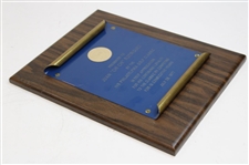 Chi Chi Rodriguez's Personal IVB Philadelphia Golf Classic Plaque Dated July 26, 1977