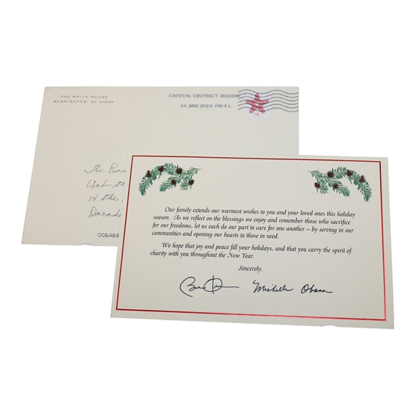 Chi Chi Rodriguezs Personal 2014 Obama Family Holiday Card
