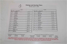 2002 Masters Tournament Annual & Friday-Sunday Pairing Sheets