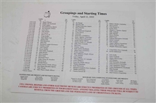 2002 Masters Tournament Annual & Friday-Sunday Pairing Sheets