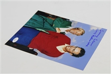 Jack Nicklaus & Tommy Aaron Dual Signed Green Jacket 8x10 Photo JSA #CB46160