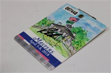 Patrick Reed Signed 2018 Masters Tournament SERIES Badge #Q07448 JSA ALOA