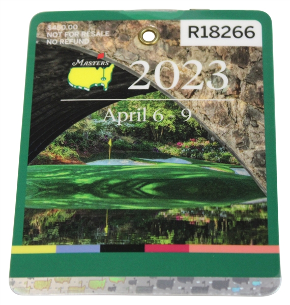 2023 Masters Tournament SERIES Badge #R18266 - Jon Rahm Winner
