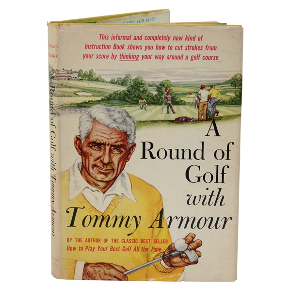 Tommy Armour Signed 1st Ed A Round Of Golf Book JSA ALOA