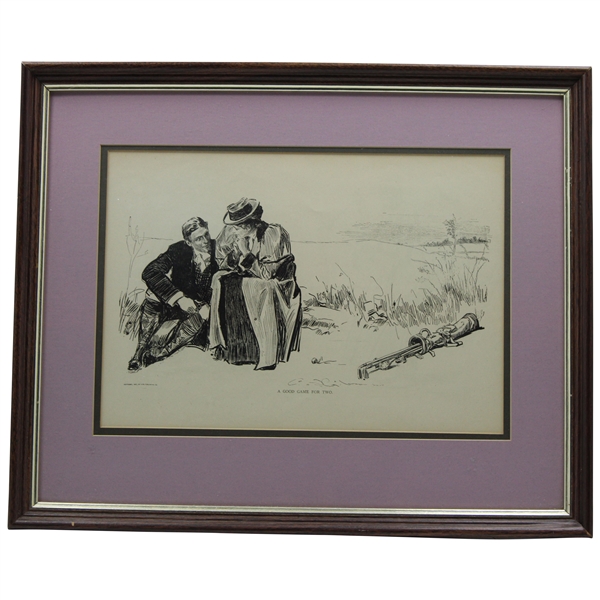 A Good Game For Two Pencil Drawing-  Framed