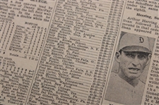 1930 Detroit Free Press Bobby Jones 'Others Wont Find This Lake Hole As Easy As Jones Did' Newspaper Article