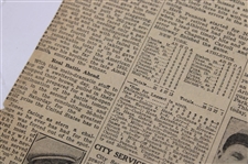 1930 Detroit Free Press Bobby Jones 'Others Wont Find This Lake Hole As Easy As Jones Did' Newspaper Article