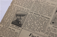 1930 Detroit Free Press Bobby Jones 'Others Wont Find This Lake Hole As Easy As Jones Did' Newspaper Article