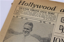 1929 Los Angeles Times Bobby Jones 'Ascends Throne Once More' Newspaper Article