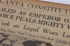 1930 Atlanta Constitution Bobby Jones 'Bobby Jones Hailed As Emperor Of Links' Newspaper Article