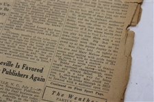 1930 Atlanta Constitution Bobby Jones 'Bobby Jones Hailed As Emperor Of Links' Newspaper Article