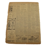 1930 Atlanta Constitution Bobby Jones 'Bobby Jones Hailed As Emperor Of Links' Newspaper Article