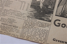1929 Adrian Daily Telegram Bobby Jones 'Who's Who in U.S. Open' Newspaper Article