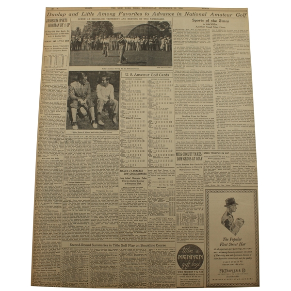 1934 New York Times Bobby Jones Bobby Jones Of Atlanta And Bobby Jones Of Detroit Newspaper Article