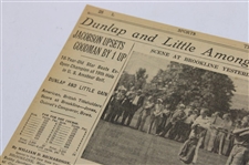 1934 New York Times Bobby Jones 'Bobby Jones Of Atlanta And Bobby Jones Of Detroit' Newspaper Article